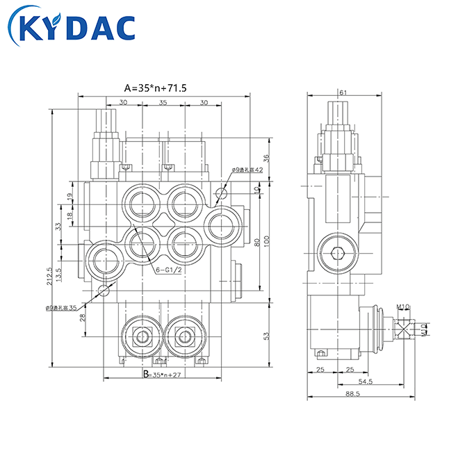 P40 Multi Way Directional Valve