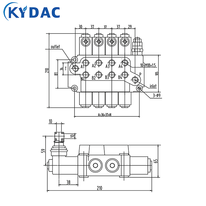 ZT-L12 Multiple Directional Valve