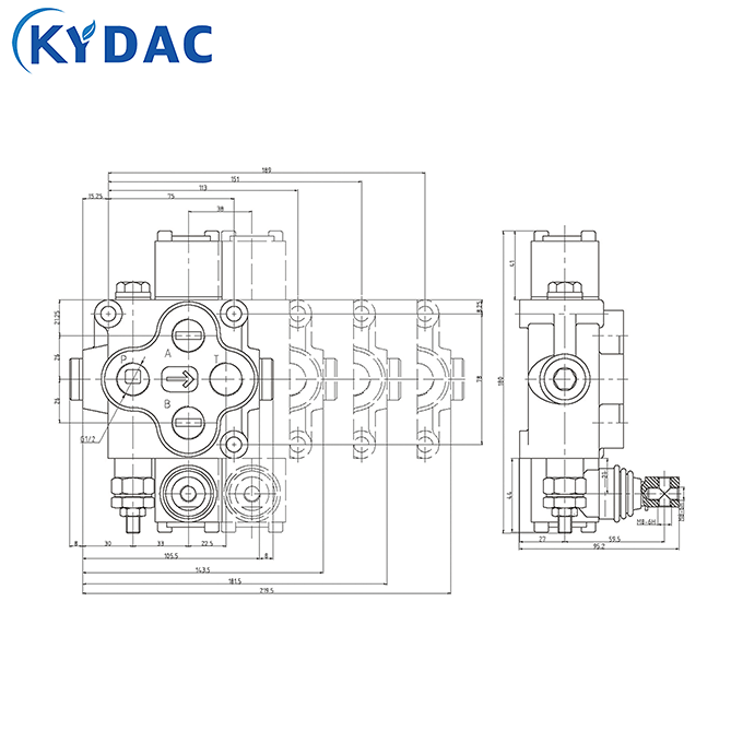 ZDL-102 Multi Way Directional Valve ZDL-102 Multi Way Directional Valve