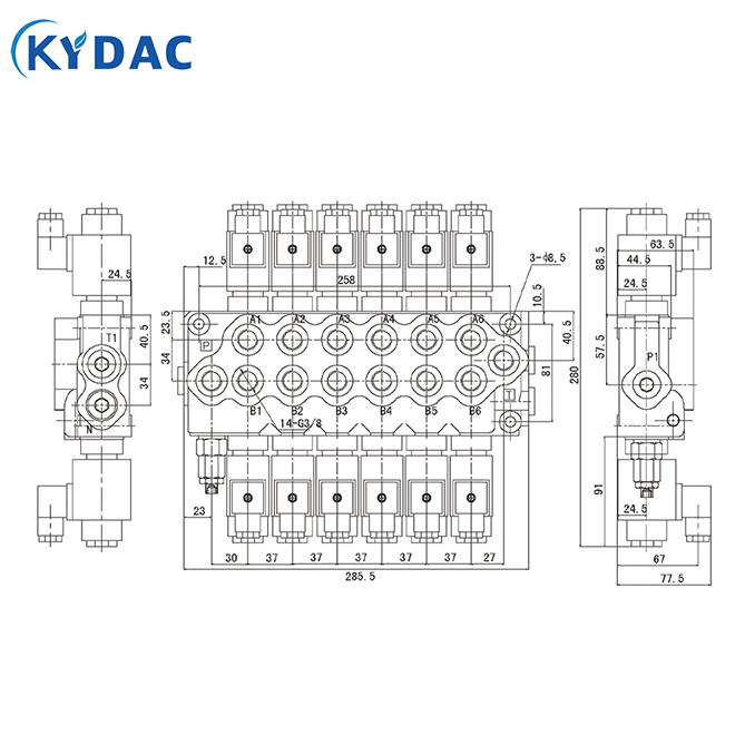 SD Electromagnetic Controlled Directional Control Valve