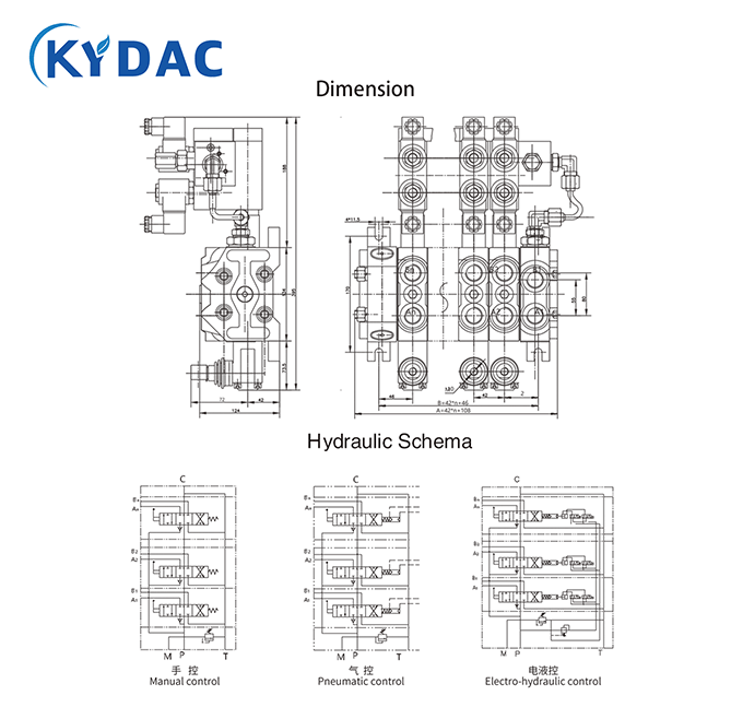 DCV100 Multi Way Directional Control Valve