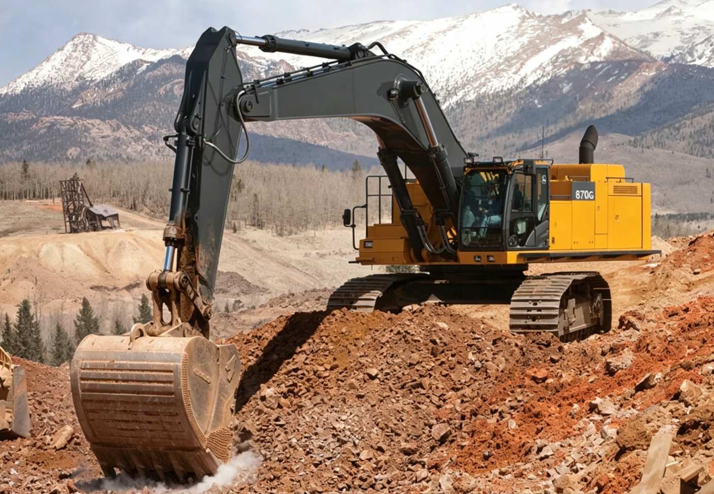 KYDAC valves ensure smooth boom and bucket control performance